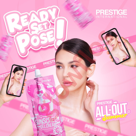 Authentic Prestige International Sunscreen Gel Cream SPF 30 Broad Spectrum Facial Sunblock for UVA UVB Protection Non Greasy Hydration and Flawless Glass Skin