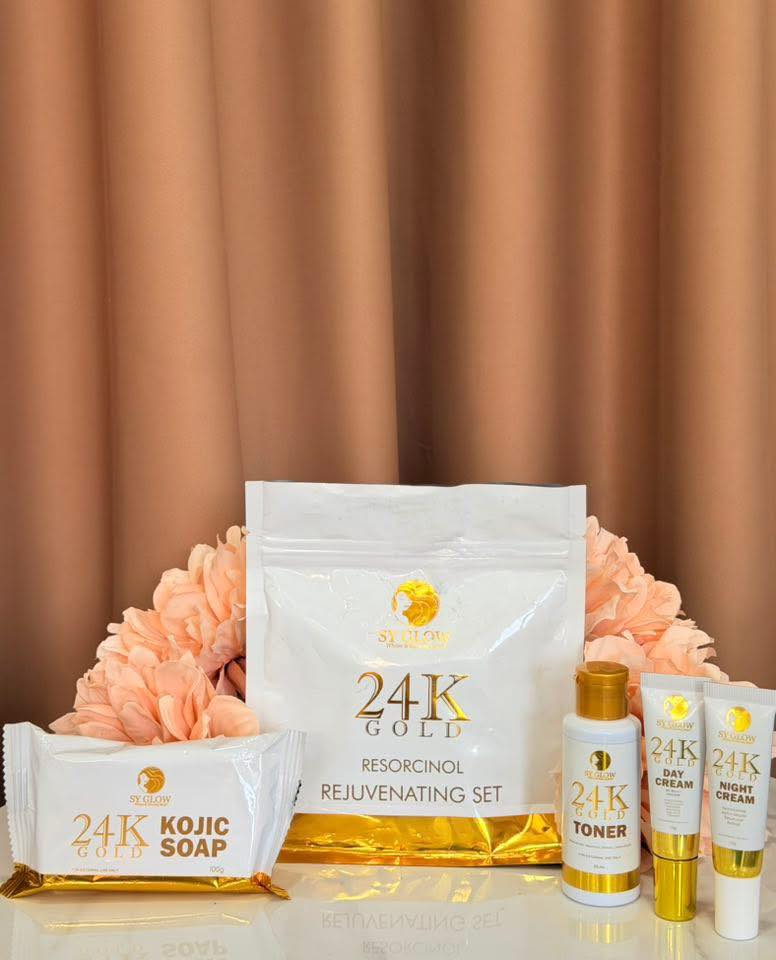 Sy Glow 24K Gold Rejuvenating Set for glowing, smooth, and youthful skin