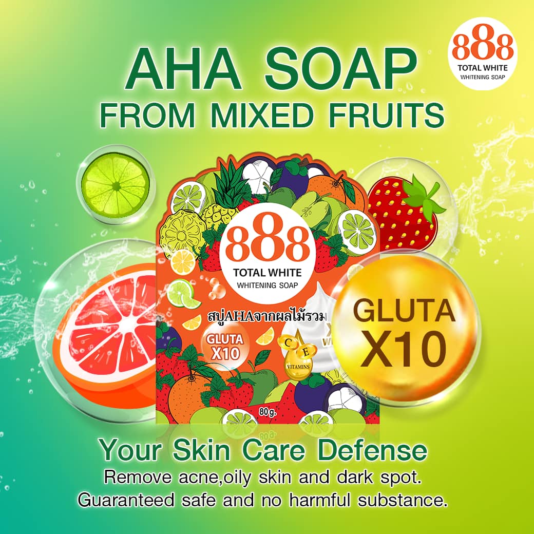 888 Total White Soap