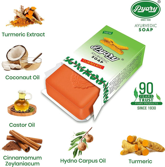 Pyary turmeric soap (3 pcs)