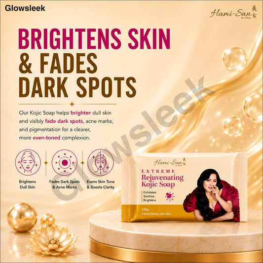Hami-San Rejuvenating Set 2.0 soap toner day cream and night cream items