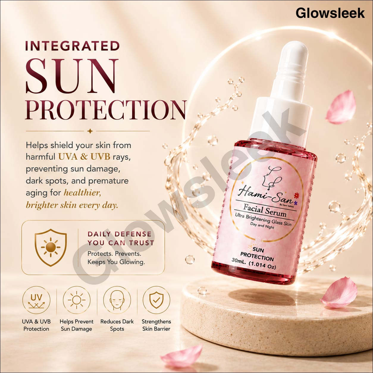 Hamisan Facial Serum lightweight hydrating face serum for smooth, refreshed, and radiant-looking skin