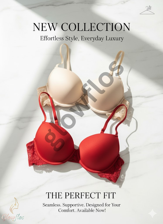 Seamless Floral Lace Underwire Bra