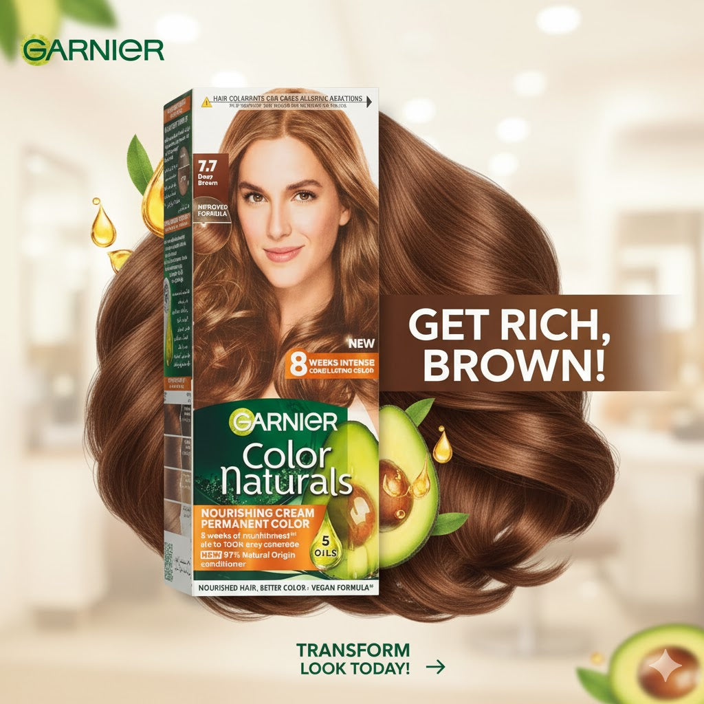 Garnier Hair Color 7.7 Deep Brown