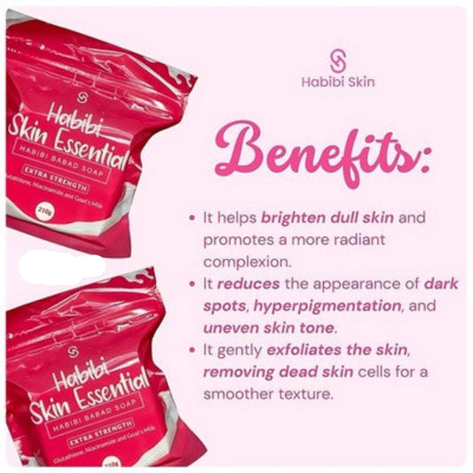 Rich creamy thick white lather from Habibi Babad glutathione and goats milk soap