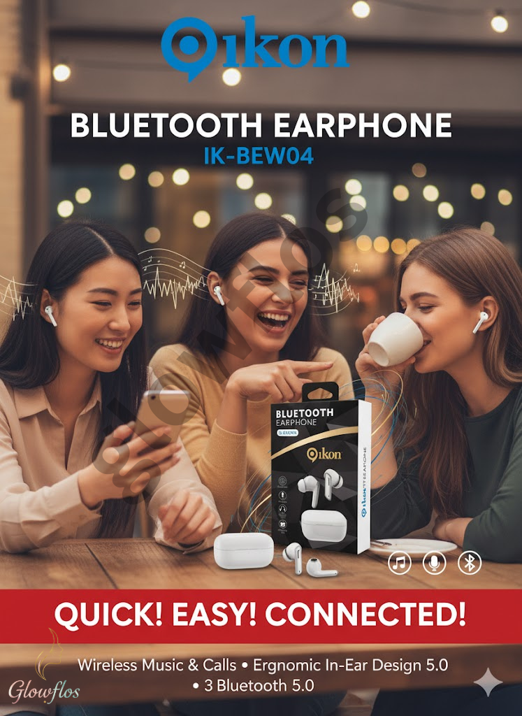 Ikon Bluetooth Earphone Ik-BEW04