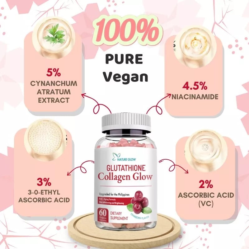 Nature Glow Glutathione Collagen Glow Cranberry