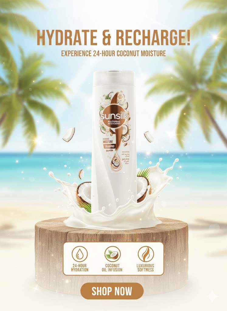 Sunsilk Coconut Moisture Shampoo