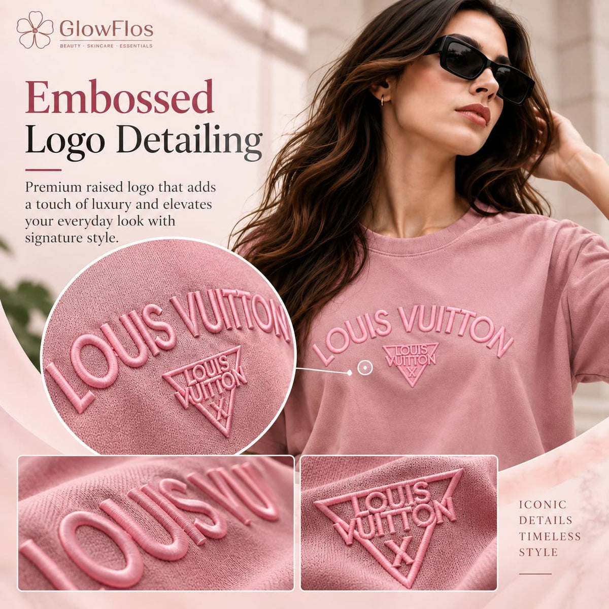 Louis Vuitton Embossed Logo Crewneck T-Shirt