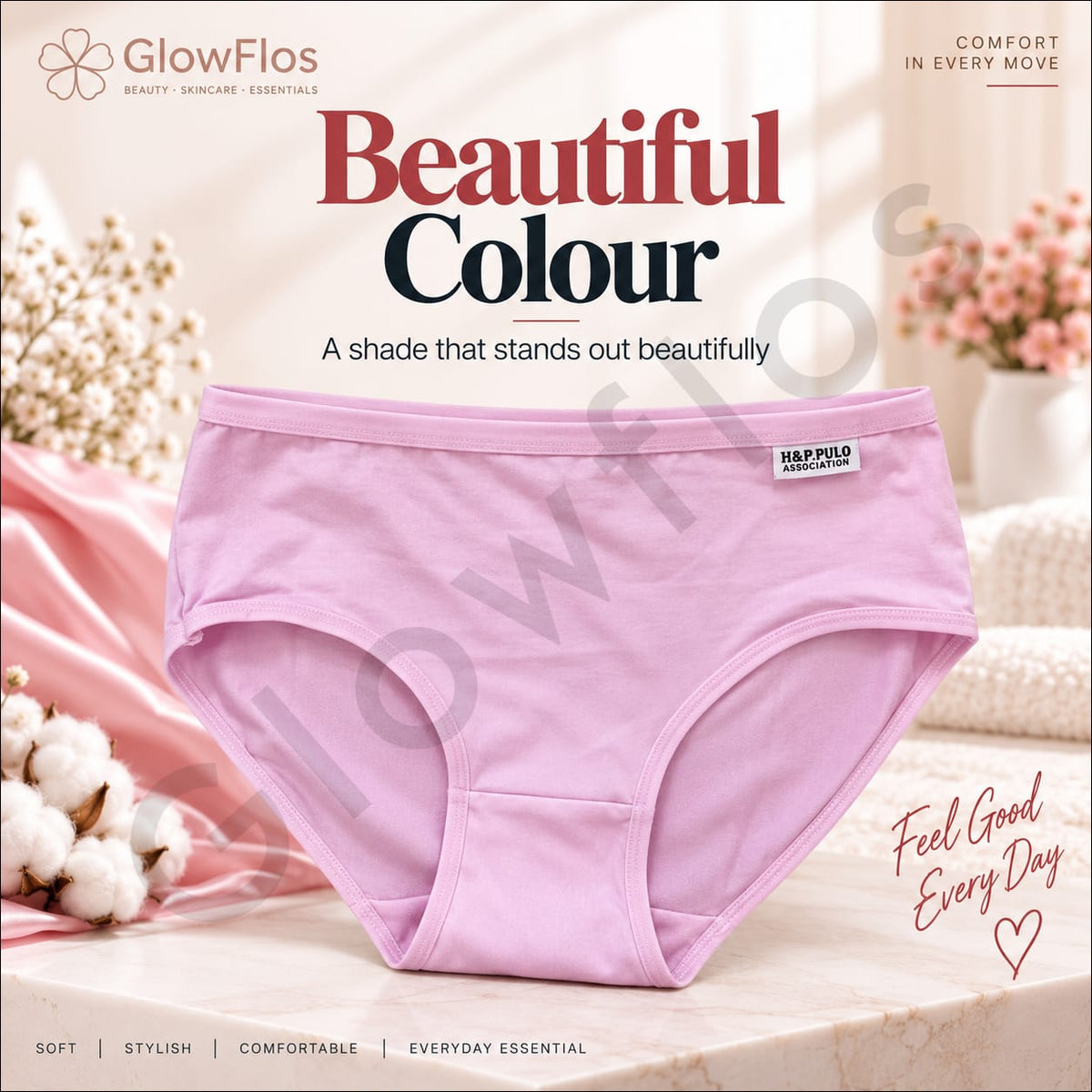 H&P. Pulo Association Elastic Waistband Cotton-Blend Briefs