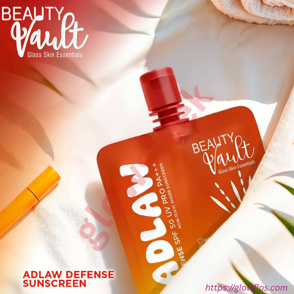 Beauty Vault Adlaw Sunscreen SPF 50 PA+++ lightweight daily facial sunscreen with broad-spectrum UV protection