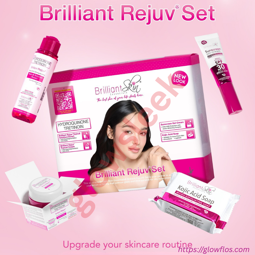 Brilliant Rejuv Set and Whitening Set Combo for bright, smooth, and radiant skin