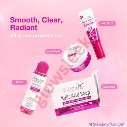 Brilliant Rejuv Set and Whitening Set Combo for bright, smooth, and radiant skin