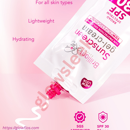 Brilliant Rejuvenating Set and Sunscreen for smooth, radiant, and protected skin