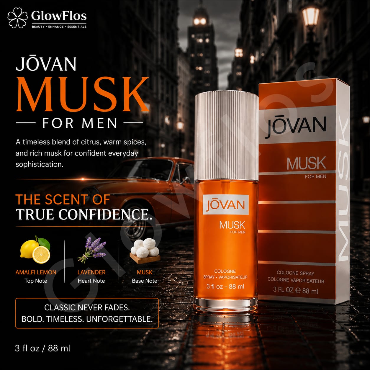 Jovan Musk for Men classic cologne fragrance spray