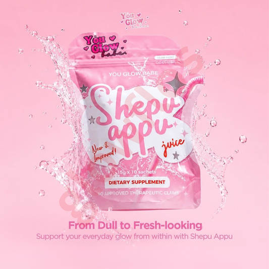 Authentic You Glow Babe Sheppu Appu Slimming Juice 10-in-1 Dietary Supplement Powder with Hydrolyzed Marine Collagen for High Potency Weight Management Appetite Suppressant Flat Stomach Body Detox and Radiant Skin Glow