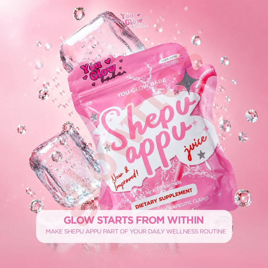 Authentic You Glow Babe Sheppu Appu Slimming Juice 10-in-1 Dietary Supplement Powder with Hydrolyzed Marine Collagen for High Potency Weight Management Appetite Suppressant Flat Stomach Body Detox and Radiant Skin Glow