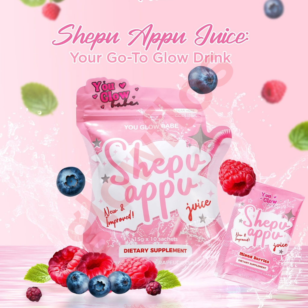 Authentic You Glow Babe Sheppu Appu Slimming Juice 10-in-1 Dietary Supplement Powder with Hydrolyzed Marine Collagen for High Potency Weight Management Appetite Suppressant Flat Stomach Body Detox and Radiant Skin Glow