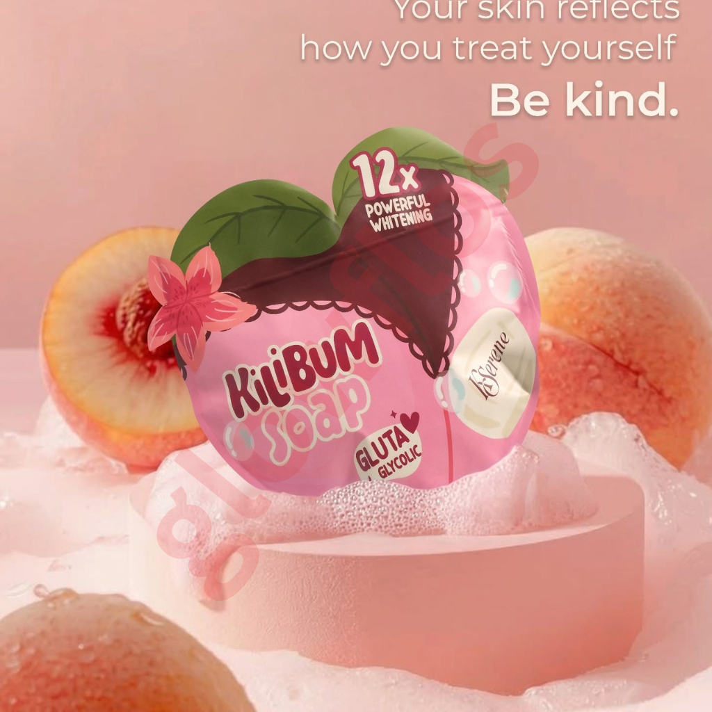 Authentic Kserene Kilibum Whitening Soap for Gluteal Dark Spot Correction Body Acne Treatment and Smooth Skin Texture Exfoliation
