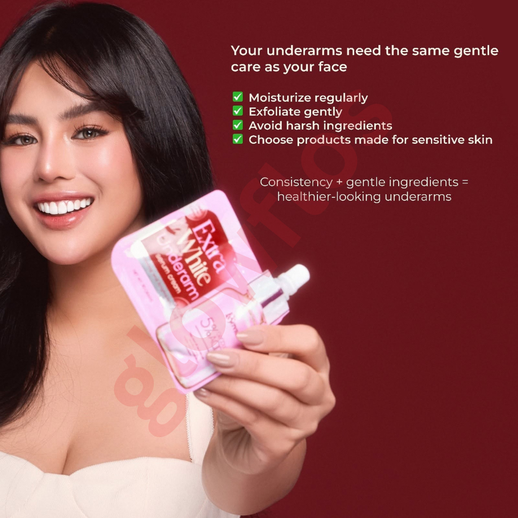 Authentic Kserene Extra White Underarm Serum Cream for High Potency Armpit Whitening Chicken Skin Smoothing Non Sticky Deodorant Odor Protection and Dark Spot Correction