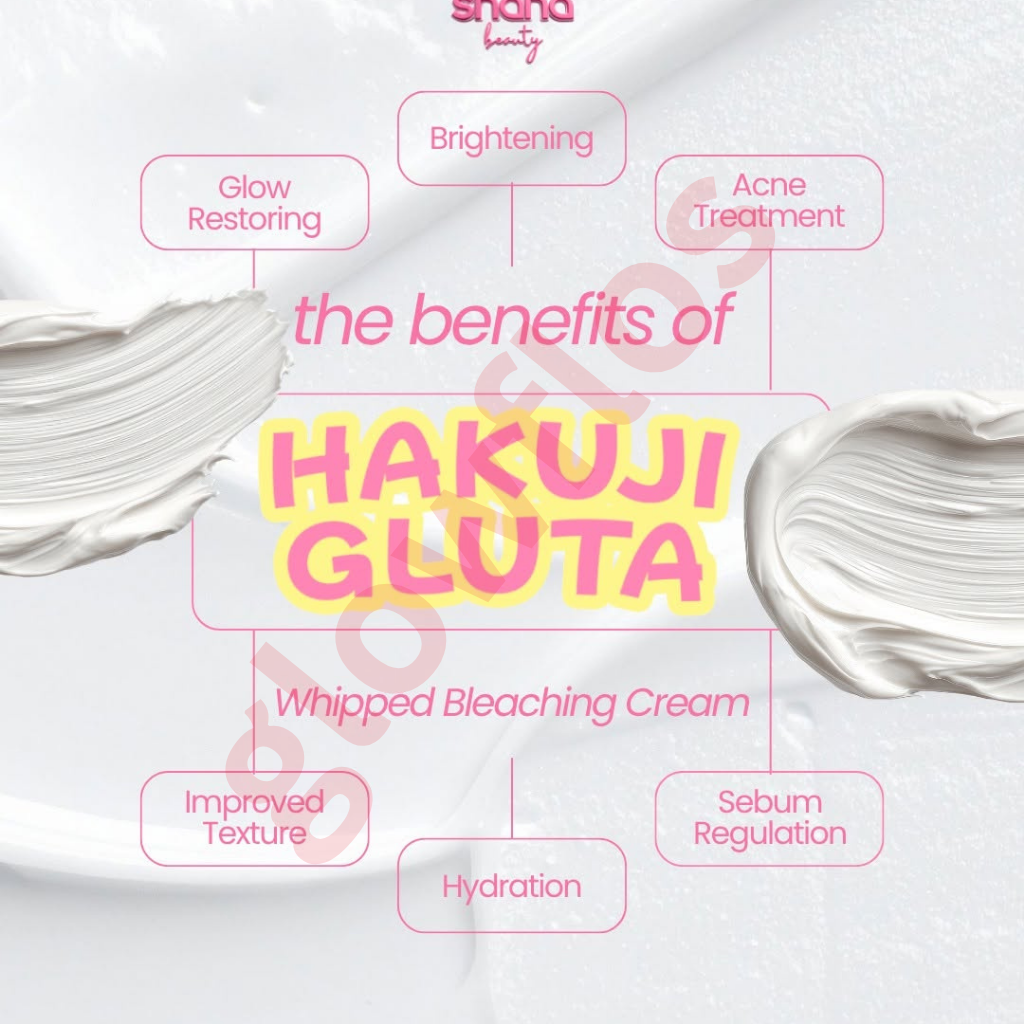 Shaha Beauty Hakuiji Gluta Whipped Bleaching Cream – Marshmallow (200ml)
