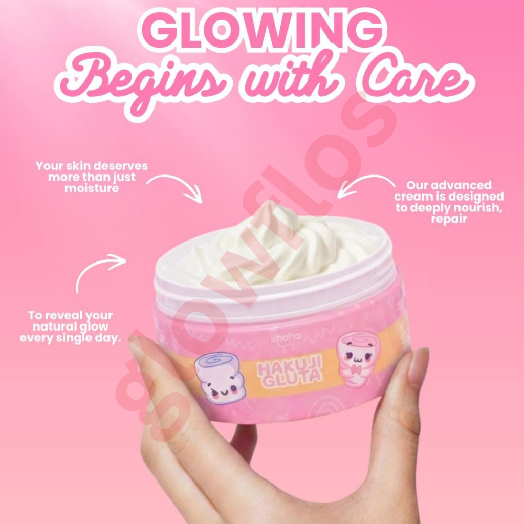 Shaha Beauty Hakuiji Gluta Whipped Bleaching Cream – Marshmallow (200ml)