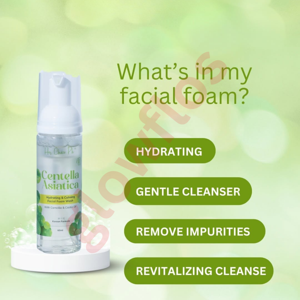 Her Choice PH Cica set items including facial foam wash toner serum and moisturizing cream