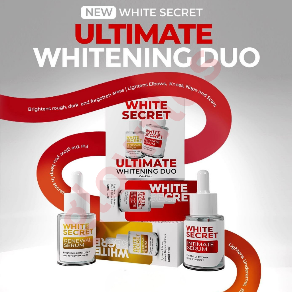 Her Choice PH White Secret Renewal Intimate Serum Duo 100ml targeted skin renewal set packaging
