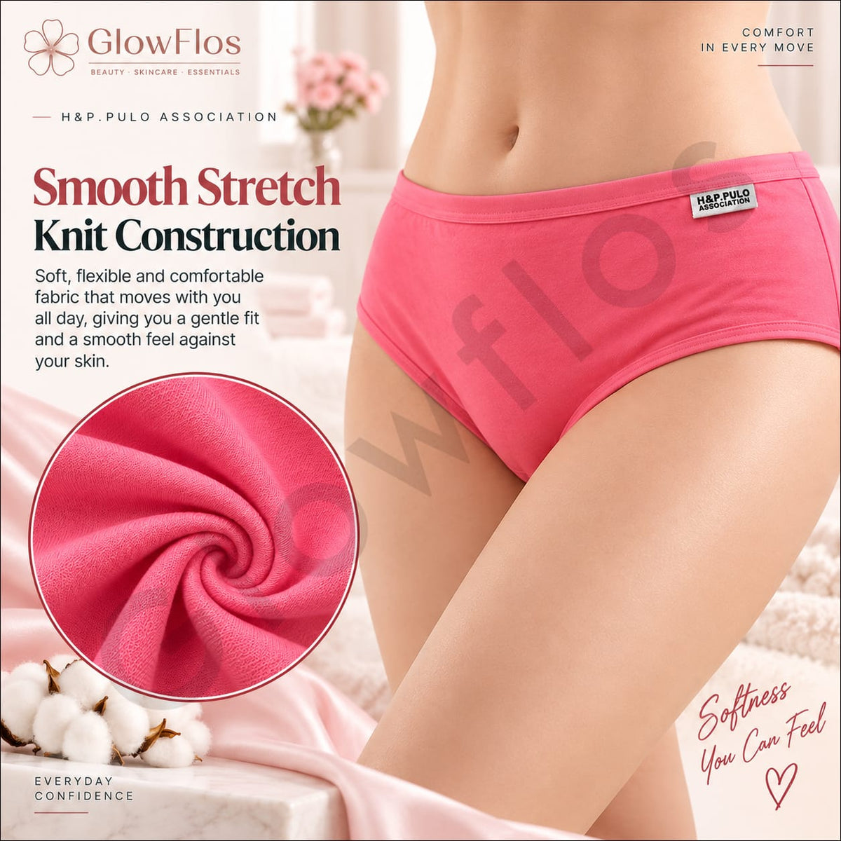 H&P. Pulo Association Elastic Waistband Cotton-Blend Briefs