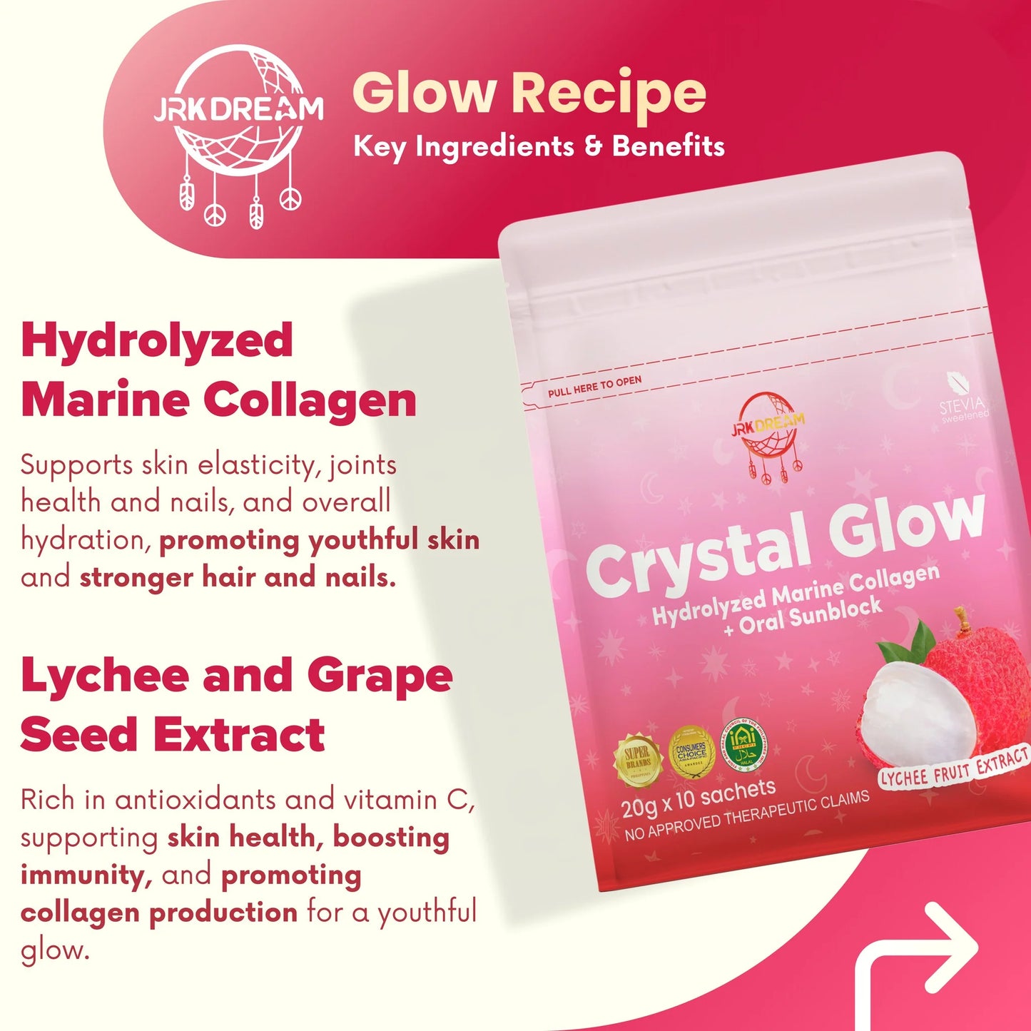 Crystal glow Lychee