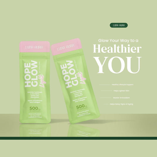 Luna Aura Hope Glow Light skincare product for radiant, glowing, and healthy-looking skin