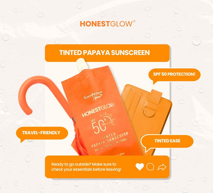 Honest glow Tinted Papaya Sunscreen
