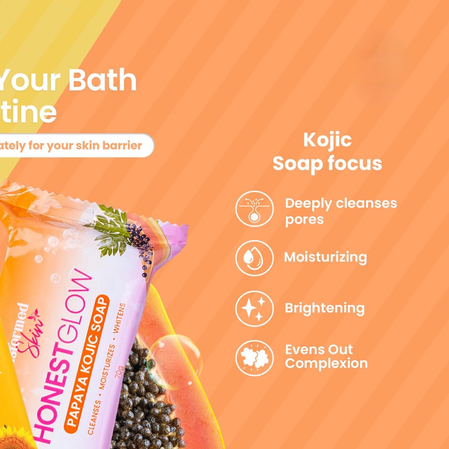 Honest glow Papaya Soap