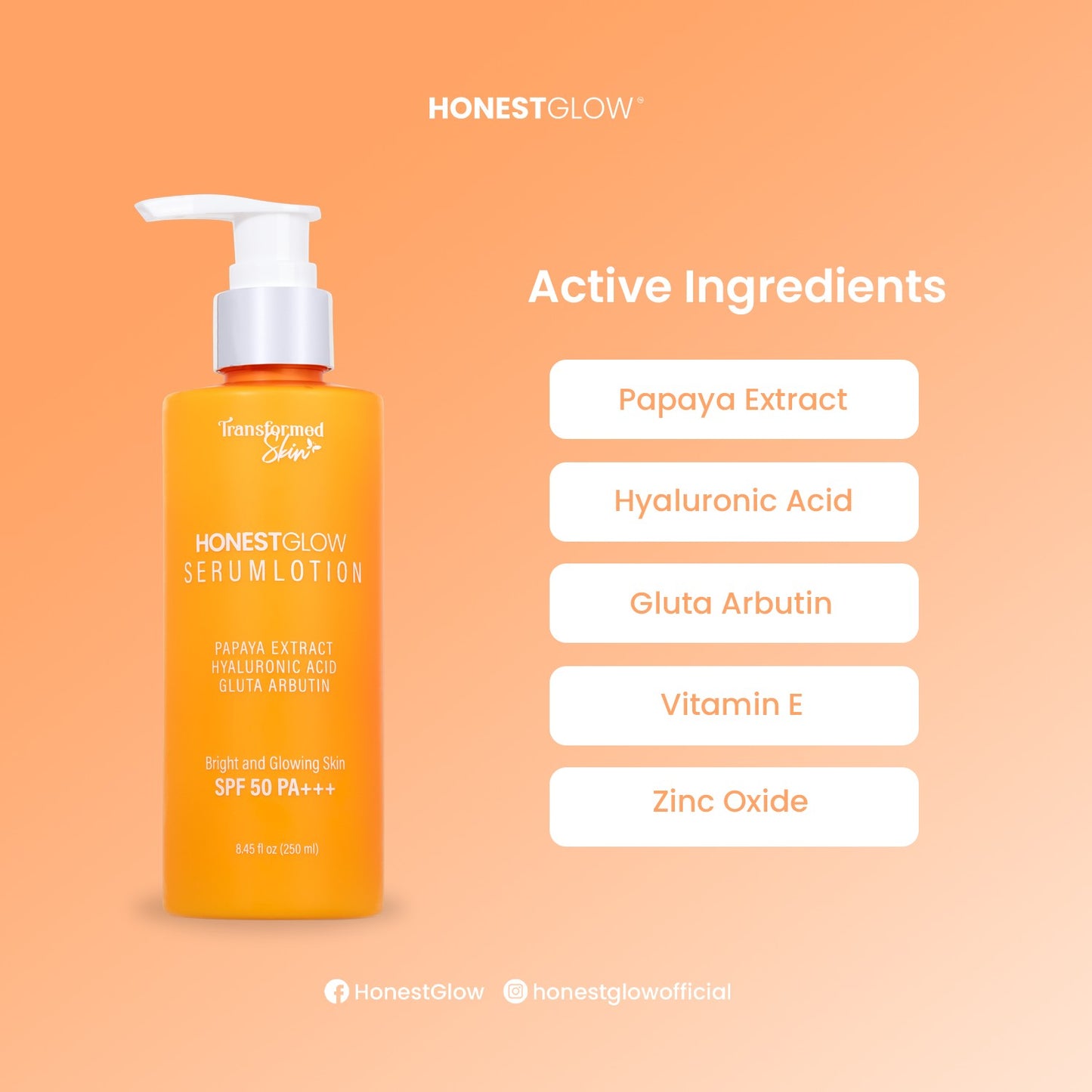 Honest glow Serum Lotion