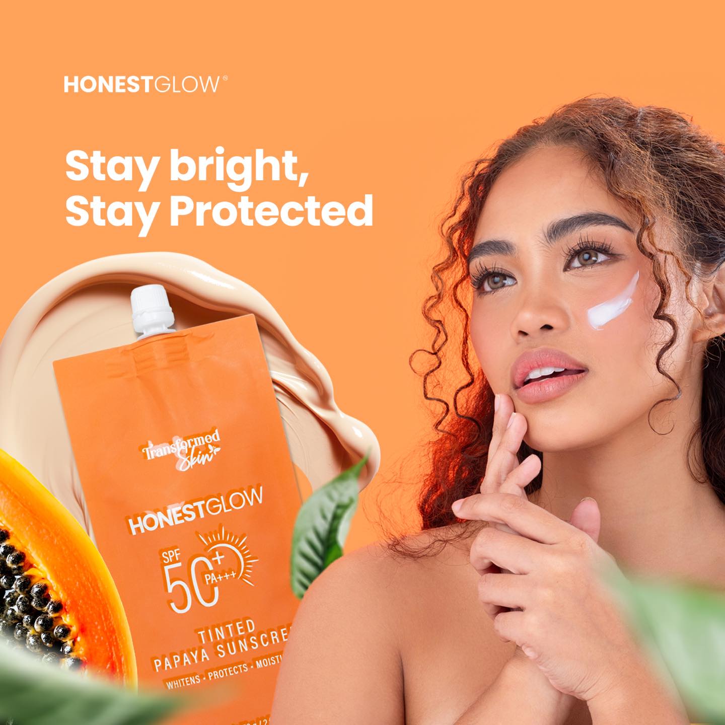 Honest glow Tinted Papaya Sunscreen