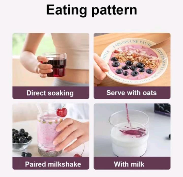 “Acai Berry Beauty detox drink powder for weight loss, skin glow, whitening, and slimming supplement.”