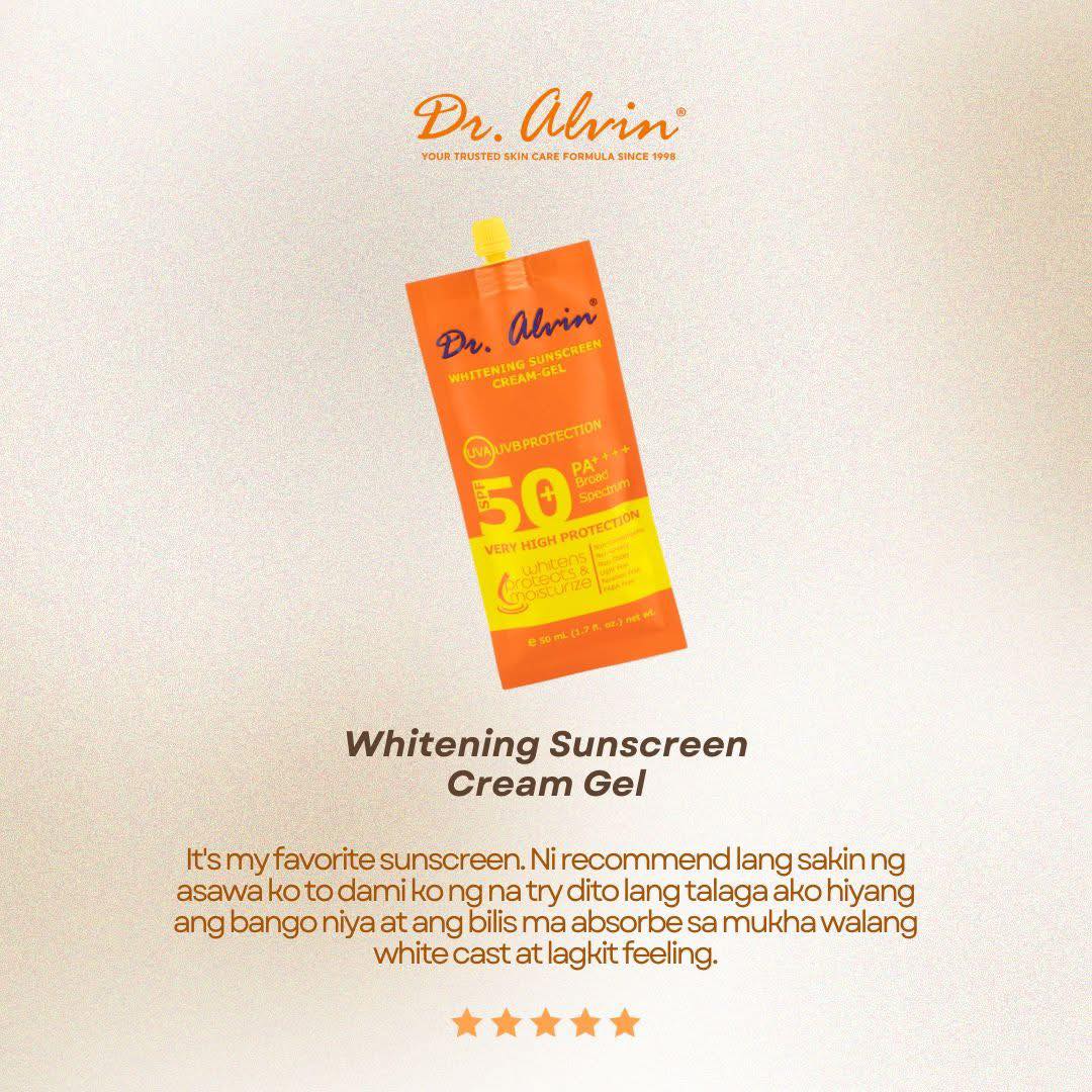 Dr Alvin Whitening Sunscreen Gel Cream