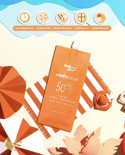 Honest glow Tinted Papaya Sunscreen