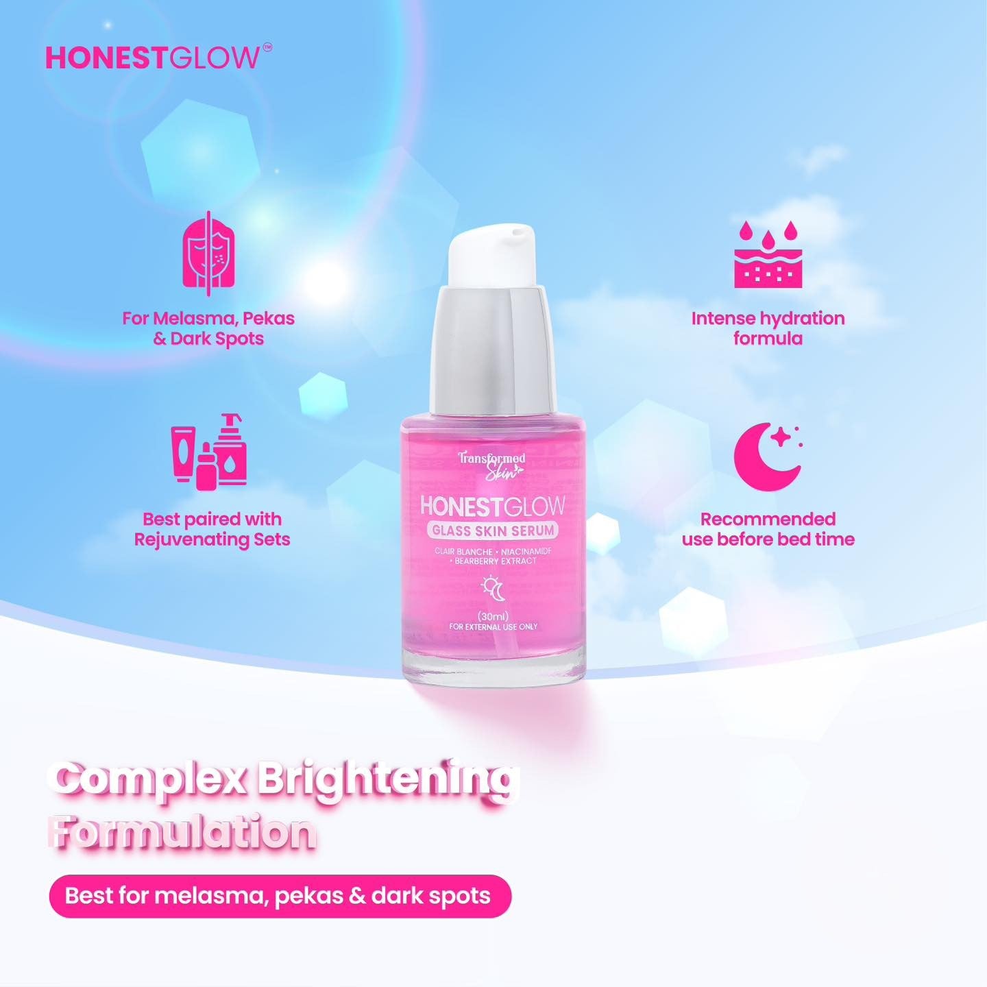 Honest glow Glass Skin Serum