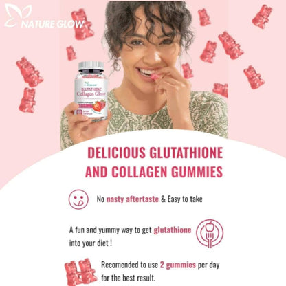 Nature Glow  Glutathione Collagen Glow Strawberry
