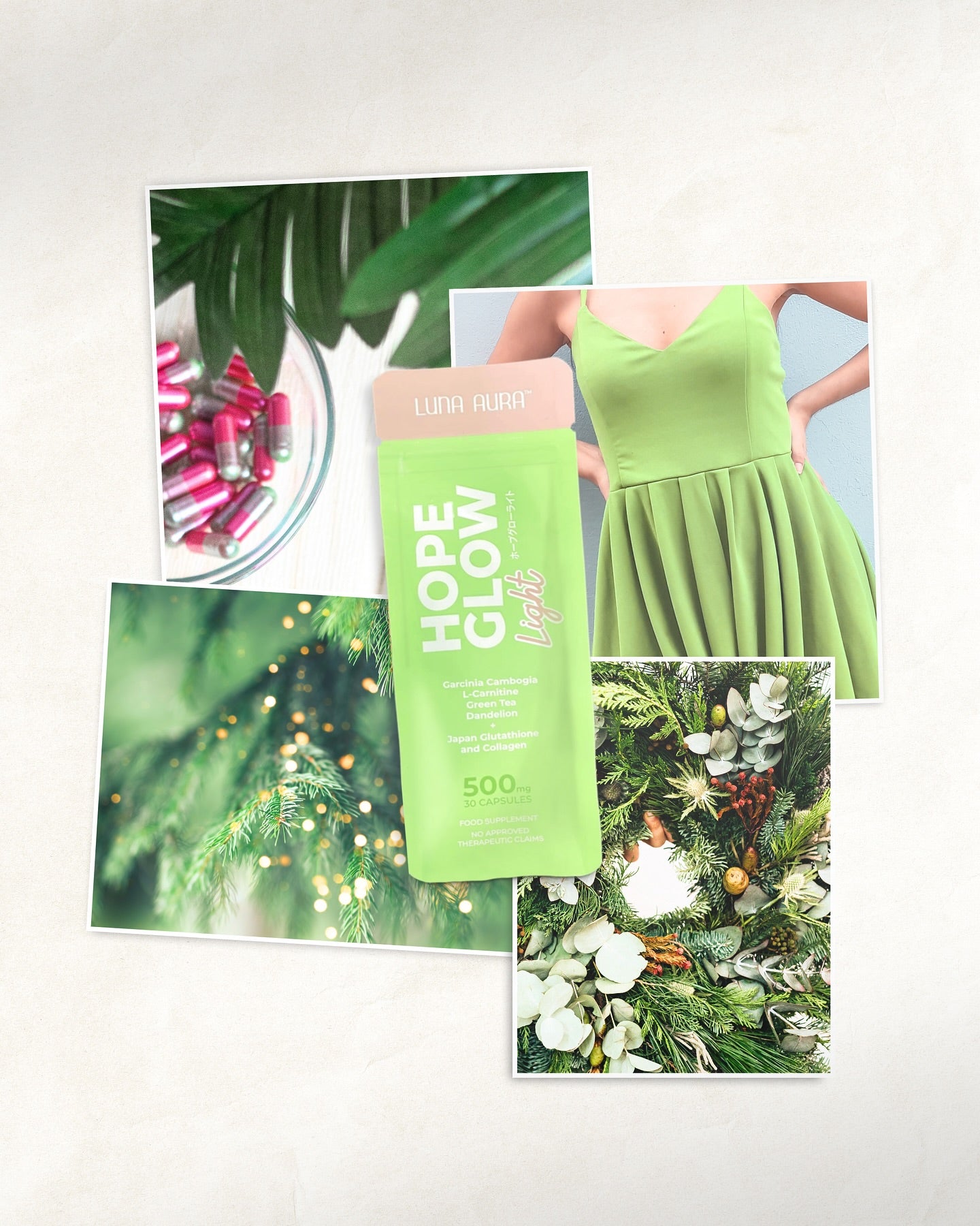 Luna Aura Hope Glow Light skincare product for radiant, glowing, and healthy-looking skin