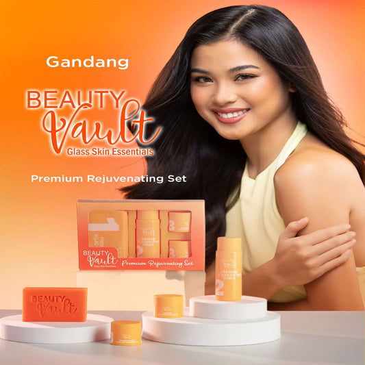 Authentic Beauty Vault Glass Skin Rejuvenating Set 4-in-1 Intensive Skincare Kit with Kojic Soap Toner Rejuvenating Night Cream and Tinted Sunblock SPF 45 for Advanced Acne Treatment Dark Spot Peeling and Flawless Glass Skin