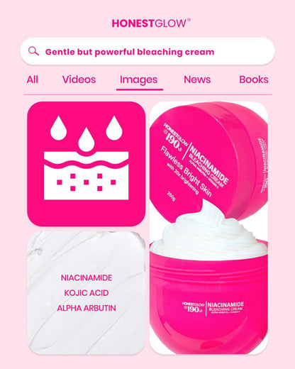 Honest glow 190 Niacinamide Bleaching Cream