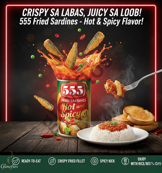 555 fried Sardines Hot & Spicy