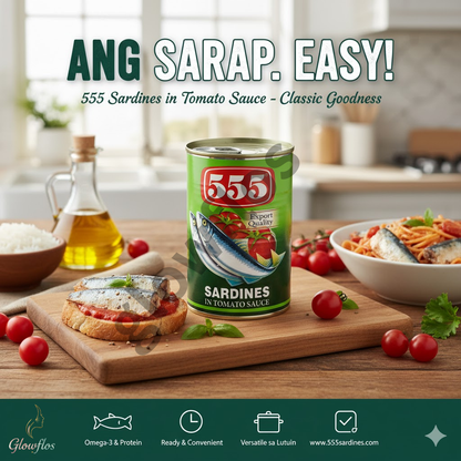 555 sardines in tomato sauce