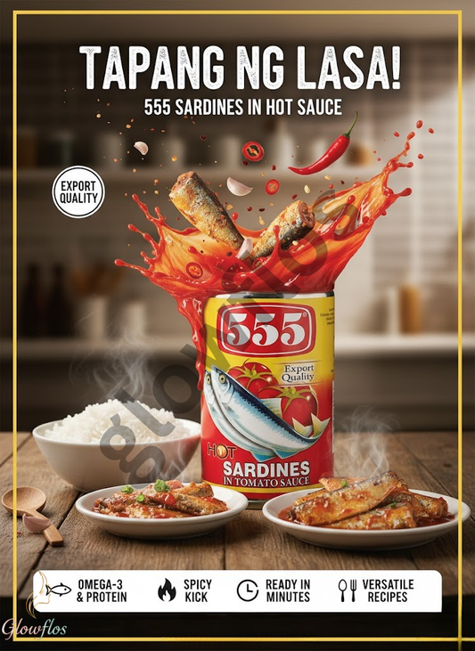 555 sardines in tomato sauce hot & spicy