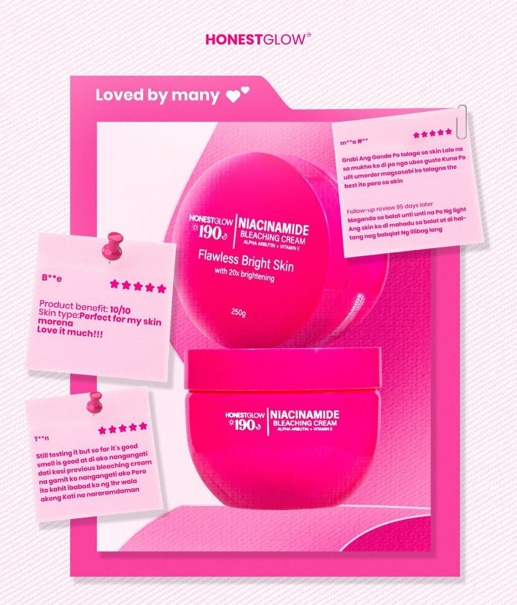 Honest glow 190 Niacinamide Bleaching Cream