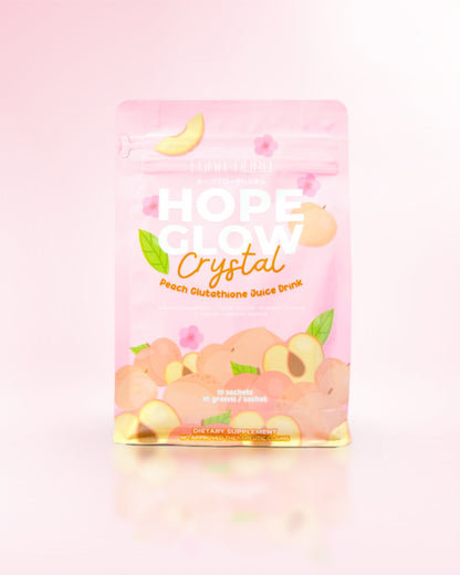 Hope Glow Crystal Peach refreshing peach-flavored sparkling drink for daily wellness