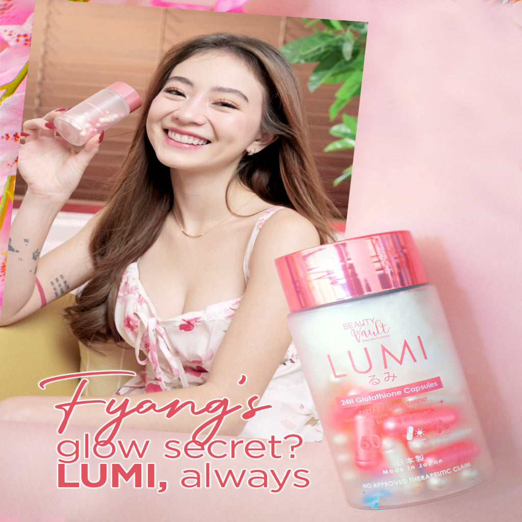 Authentic Beauty Vault Lumi 24H Glutathione Capsules Day and Night Skin Whitening Supplement with Vitamin C and Melatonin for Full Body Lightening Liver Detox Anti Aging and Deep Sleep Glow