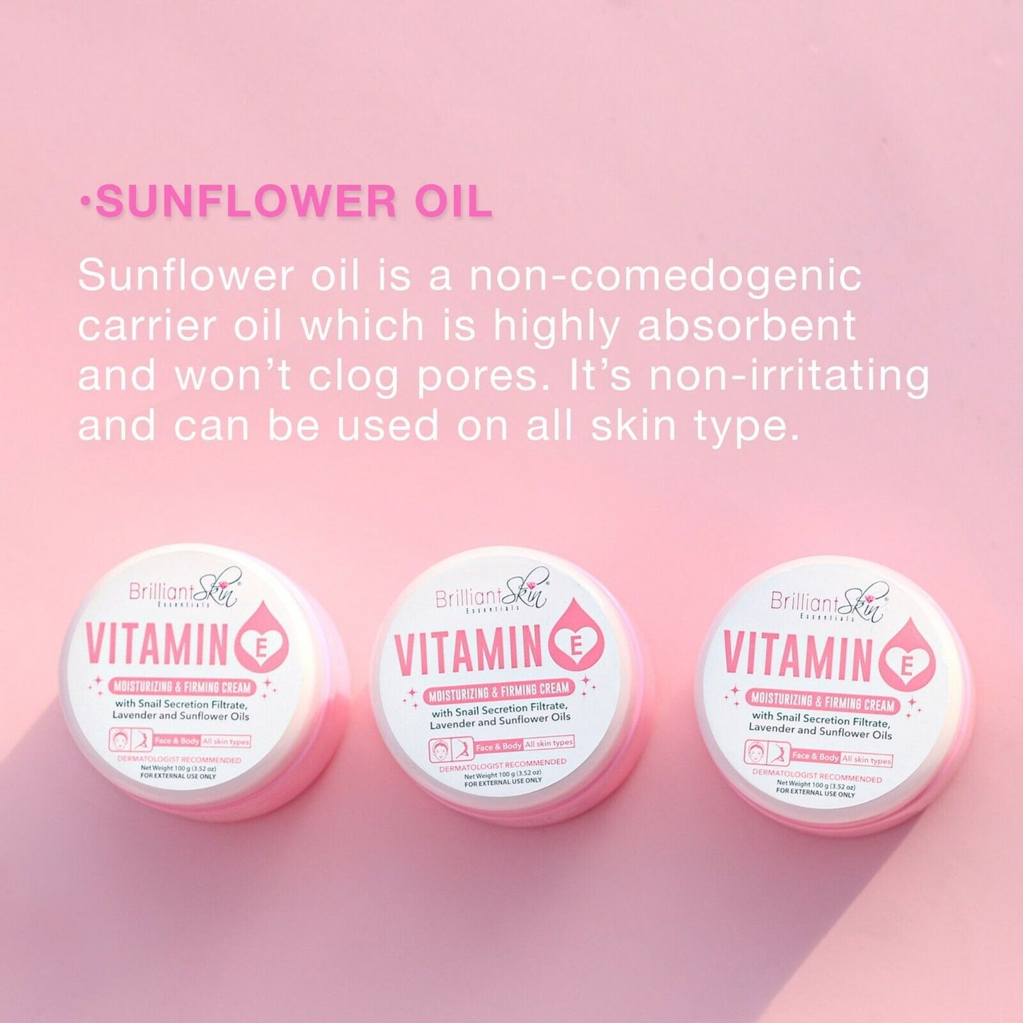 Brilliant Vitamin E Moisturising Cream for soft, hydrated, and glowing skin